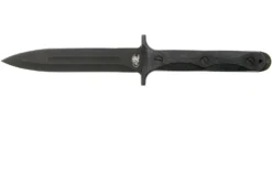 Rick Hinderer EK Dagger O1 Parkerized, Black Micarta Commando Poignard