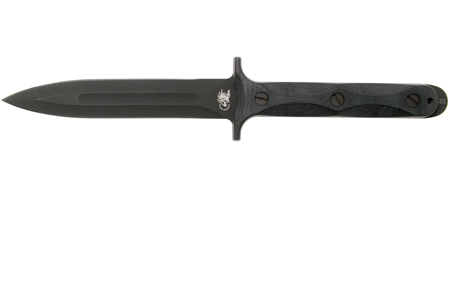 Rick Hinderer EK Dagger O1 Parkerized, Black Micarta Commando Poignard 1 Rick Hinderer EK Dagger O1 Parkerized, Black Micarta Commando Poignard