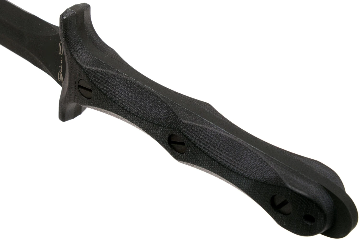 Rick Hinderer EK Dagger O1 Parkerized, Black Micarta Commando Poignard 4 Rick Hinderer EK Dagger O1 Parkerized, Black Micarta Commando Poignard – Image 4