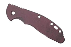 Rick Hinderer XM24 Plaquette De Manche, Smooth Burgundy Canvas Micarta