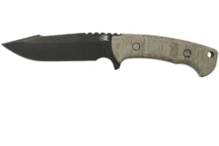 Rick Hinderer Ranch Harpoon Spanto Battle Black Green Micarta Couteau De Survie