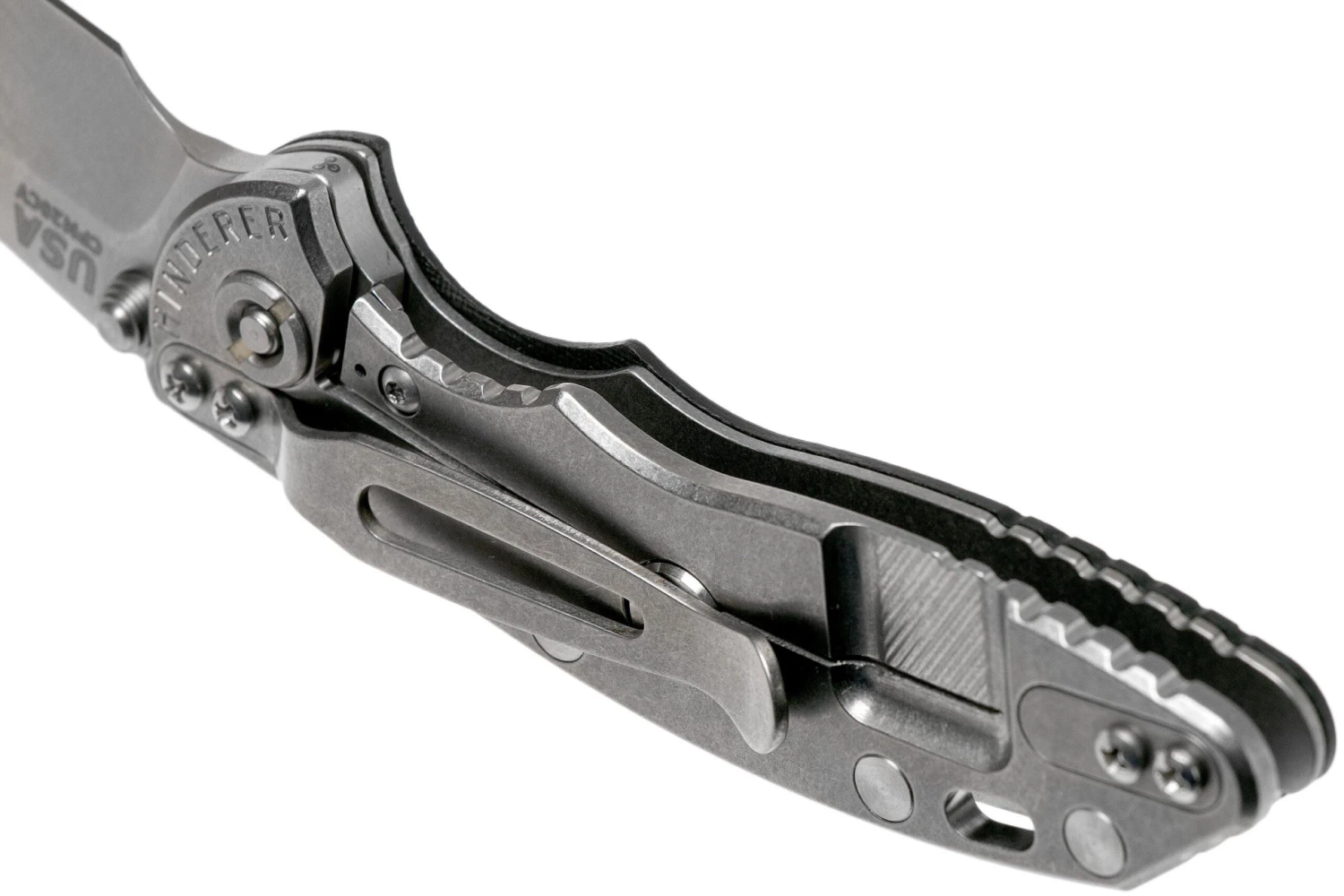 Rick Hinderer XM18 3.0” Spearpoint Non-Flipper CPM 20CV Black G10 Couteau De Poche 5 Rick Hinderer XM18 3.0” Spearpoint Non-Flipper CPM 20CV Black G10 Couteau De Poche – Image 5