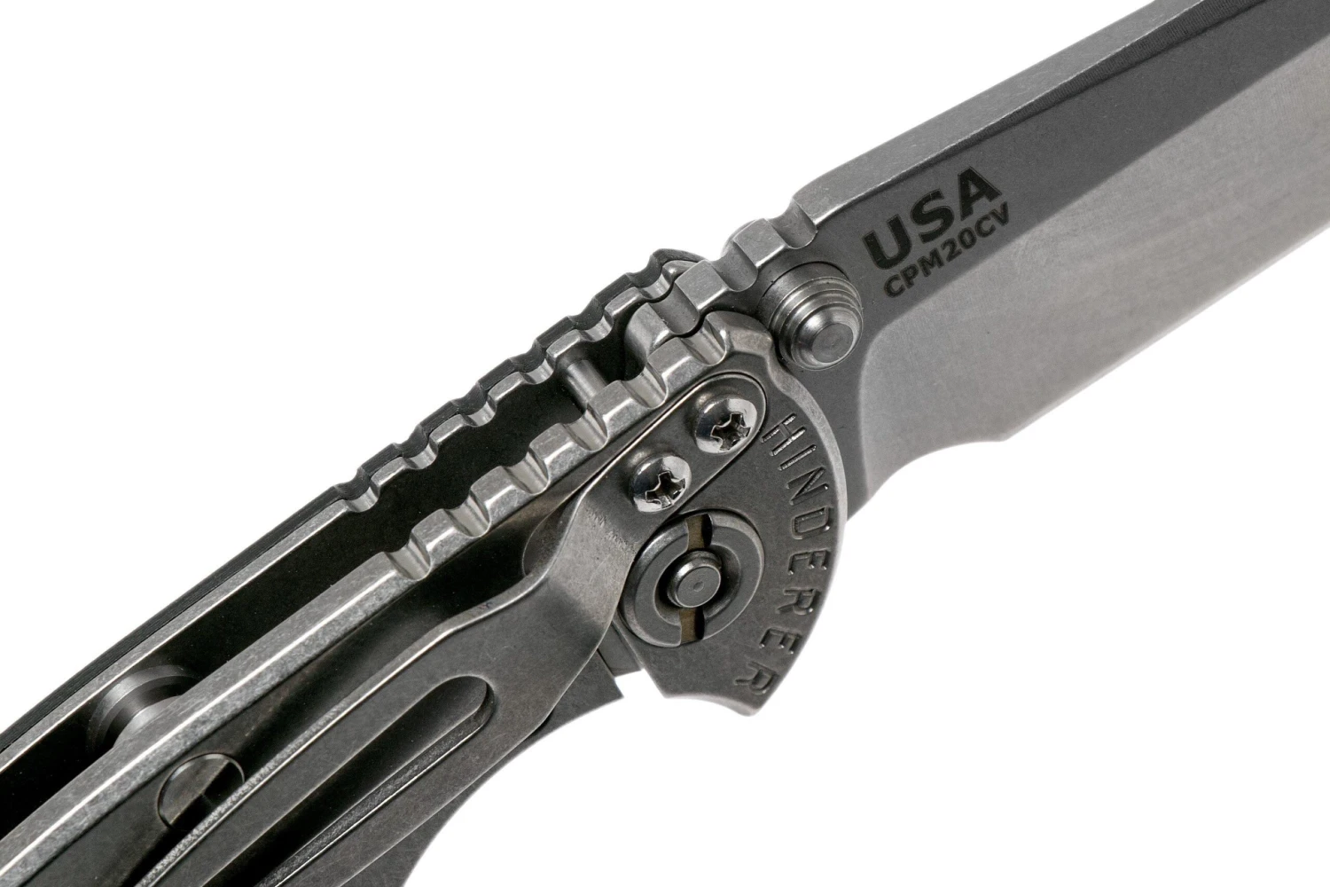 Rick Hinderer XM18 3.0” Spearpoint Non-Flipper CPM 20CV Black G10 Couteau De Poche 6 Rick Hinderer XM18 3.0” Spearpoint Non-Flipper CPM 20CV Black G10 Couteau De Poche – Image 6