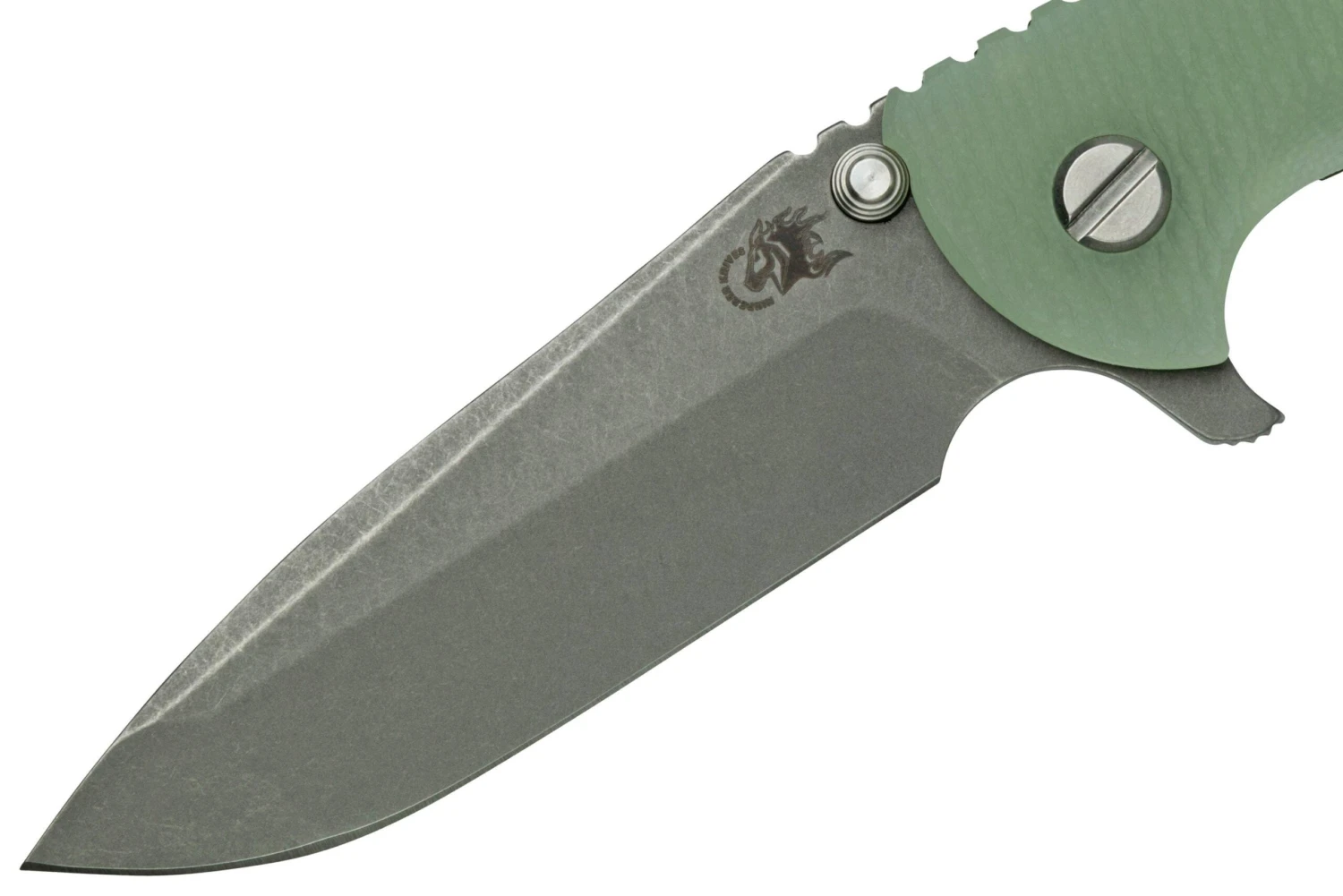 Rick Hinderer XM-18 3.5" Spanto S45VN Stonewash, Battle Bronze, Translucent G10, CPM S45VN Couteau De Poche 3 Rick Hinderer XM-18 3.5" Spanto S45VN Stonewash, Battle Bronze, Translucent G10, CPM S45VN Couteau De Poche – Image 3