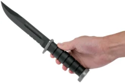 KA-BAR D2 Extreme Fighting Knife 1282, Serrated Blade, Kraton Handle, étui En Plastique -Meilleurs Couteaux KA1282 06 ka bar scaled