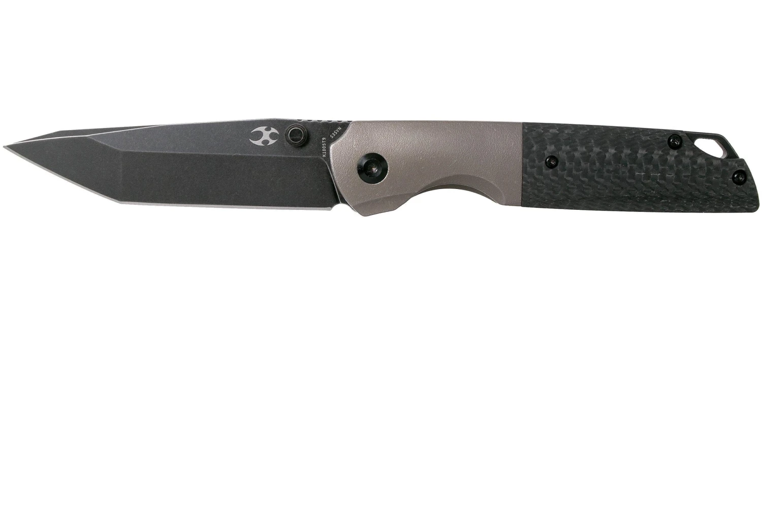 Kansept Warrior K1005T9 Black, Bronze Titanium, Carbonfiber Couteau De Poche, Kim Ning Design 1 Kansept Warrior K1005T9 Black, Bronze Titanium, Carbonfiber Couteau De Poche, Kim Ning Design