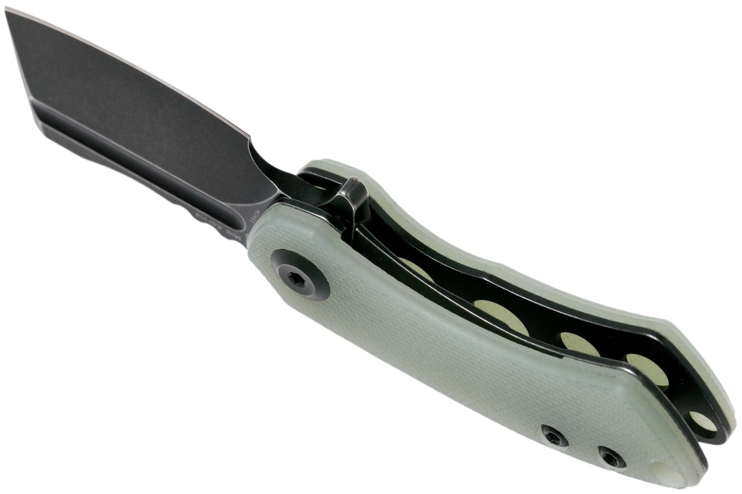 Kansept Mini Korvid T3030A4 Blackwashed, Natural G10 Couteau De Poche, Justin Koch Design 5 Kansept Mini Korvid T3030A4 Blackwashed, Natural G10 Couteau De Poche, Justin Koch Design – Image 5