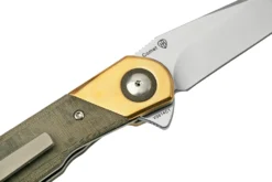 Kizer Comet V3614C1 Brass & Green Micarta, Couteau De Poche 10 Kizer Comet V3614C1 Brass & Green Micarta, Couteau De Poche -Meilleurs Couteaux KZV3614C1 05 kizer scaled