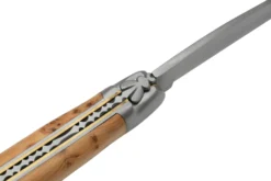 Forge De Laguiole Boraldes Edition 1212EINGE Mitres Satinées, Bois De Genévrier, Couteau De Poche -Meilleurs Couteaux LA1212EINGE BOR 05 forgedelaguiole scaled