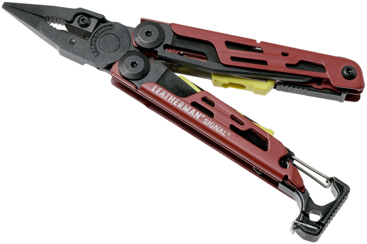 Leatherman Signal Crimson Red Pince Multifonction De Survie 2745, étui Nylon 1 Leatherman Signal Crimson Red Pince Multifonction De Survie 2745, étui Nylon
