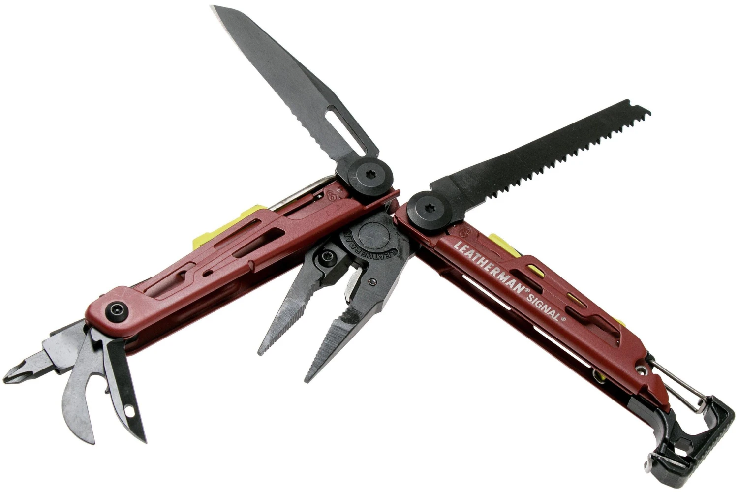 Leatherman Signal Crimson Red Pince Multifonction De Survie 2745, étui Nylon 4 Leatherman Signal Crimson Red Pince Multifonction De Survie 2745, étui Nylon – Image 4