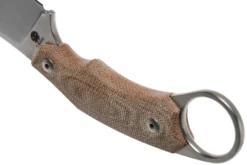 LionSteel H1 Skinner CVN Natural Canvas Micarta Couteau Fixe, Tommaso Rumici Design -Meilleurs Couteaux LI H1 CVN 04 lionsteel scaled