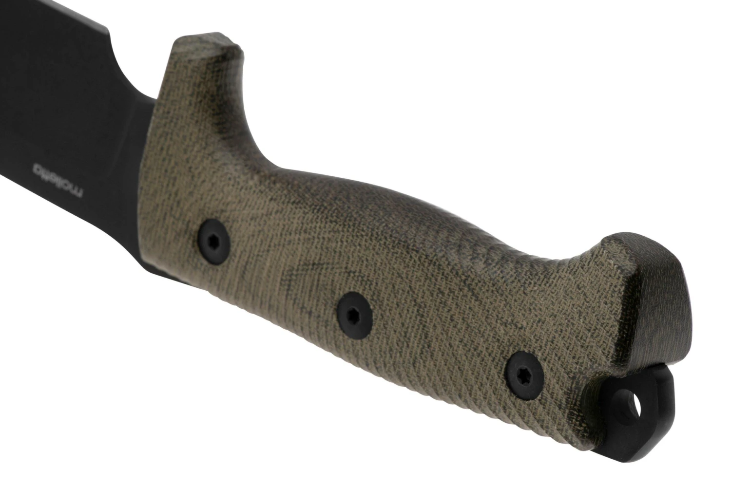 LionSteel M7B CVG Black, Green Canvas Micarta Couteau Fixe, Molletta Design 4 LionSteel M7B CVG Black, Green Canvas Micarta Couteau Fixe, Molletta Design – Image 4