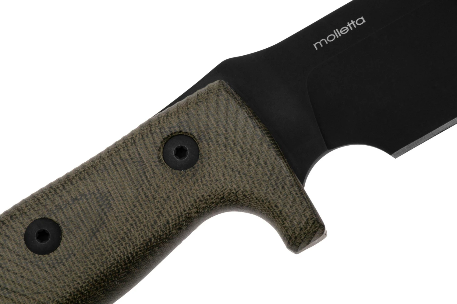 LionSteel M7B CVG Black, Green Canvas Micarta Couteau Fixe, Molletta Design 5 LionSteel M7B CVG Black, Green Canvas Micarta Couteau Fixe, Molletta Design – Image 5
