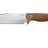 Lionsteel T6 Satin, Natural Canvas Micarta T6-CVN Couteau Fixe