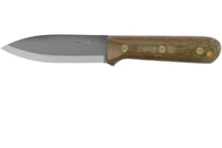 LT Wright Genesis Scandi Grind, A2, Matte Green Micarta, Red Liners, Leather Sheath, Couteau De Bushcraft