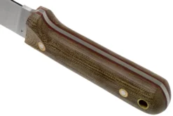 LT Wright Next Gen, A2, Matte Green Micarta, Red Liners, Leather Sheath, Couteau De Bushcraft -Meilleurs Couteaux LT NG GM RL LS 04 lt wright scaled