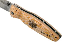 Mcusta MC-0182D Sengoku Toyotomi Hideyoshi, Yellow Pakkawood, Couteau De Gentleman -Meilleurs Couteaux MC 0182D 07 mcusta scaled