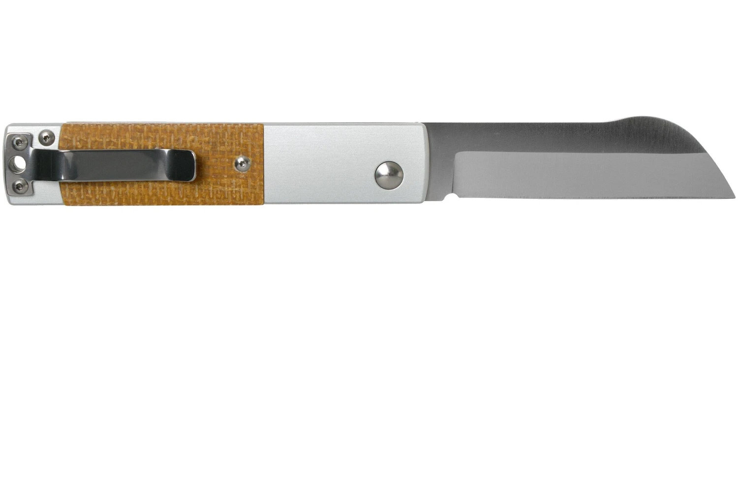 Maserin In-Estro Brown Micarta 165/MCM Couteau De Poche Slipjoint 2 Maserin In-Estro Brown Micarta 165/MCM Couteau De Poche Slipjoint – Image 2