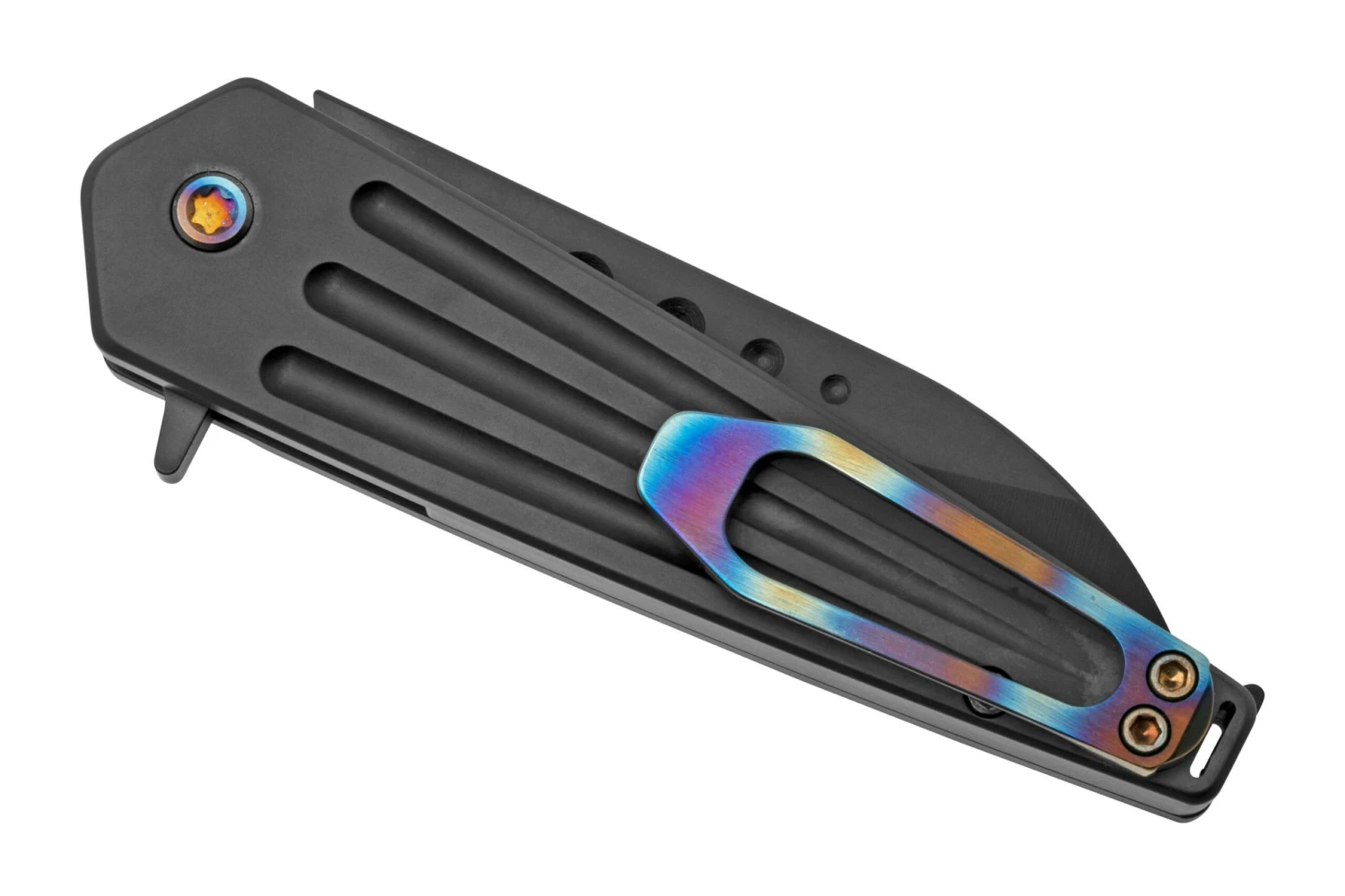 Medford Nosferatu Flipper S45VN PVD, PVD Handles, Flm HW & Clip, Couteau De Poche 8 Medford Nosferatu Flipper S45VN PVD, PVD Handles, Flm HW & Clip, Couteau De Poche – Image 8