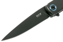 MKM Flame Drop FL01-TDSW Dark Stonewash Titanium Couteau De Poche, Michael Zieba Design -Meilleurs Couteaux MMK FL01 TDSW 03 mkm knives scaled