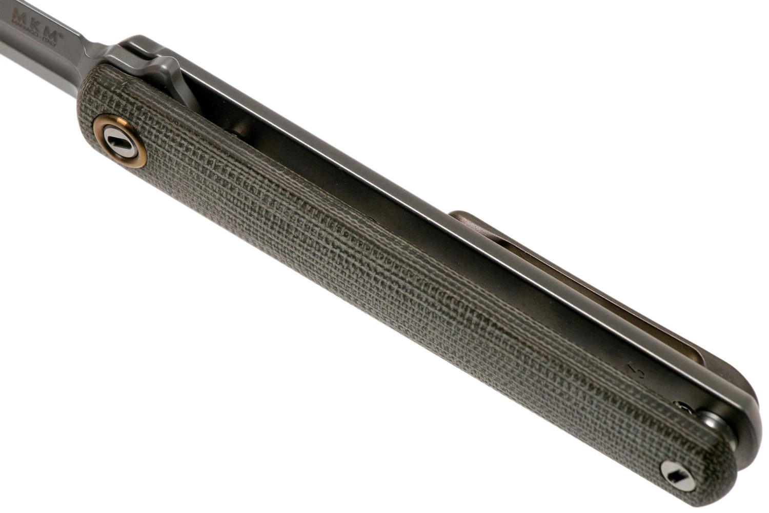 MKM Flame Dagger FL02-GCT Green Canvas Micarta Couteau De Poche, Michael Zieba Design 7 MKM Flame Dagger FL02-GCT Green Canvas Micarta Couteau De Poche, Michael Zieba Design – Image 7