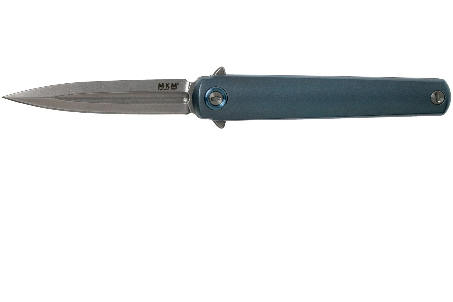 MKM Flame Dagger FL02-TBSW Blue Titanium Couteau De Poche, Michael Zieba Design 1 MKM Flame Dagger FL02-TBSW Blue Titanium Couteau De Poche, Michael Zieba Design