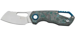 MKM Isonzo FX03-2CA Cleaver Stonewashed, Arctic Storm Carbon Fiber, Couteau De Poche, Jesper Voxnaes Design