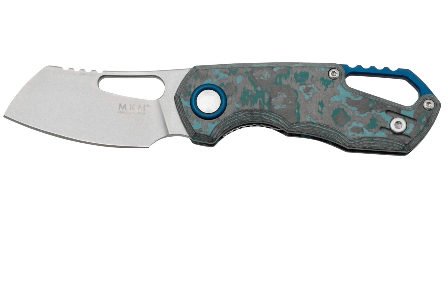 MKM Isonzo FX03-2CA Cleaver Stonewashed, Arctic Storm Carbon Fiber, Couteau De Poche, Jesper Voxnaes Design 1 MKM Isonzo FX03-2CA Cleaver Stonewashed, Arctic Storm Carbon Fiber, Couteau De Poche, Jesper Voxnaes Design