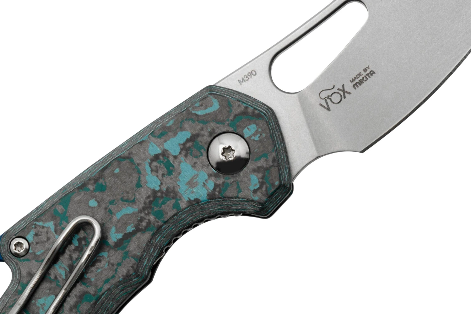MKM Isonzo FX03-2CA Cleaver Stonewashed, Arctic Storm Carbon Fiber, Couteau De Poche, Jesper Voxnaes Design 5 MKM Isonzo FX03-2CA Cleaver Stonewashed, Arctic Storm Carbon Fiber, Couteau De Poche, Jesper Voxnaes Design – Image 5