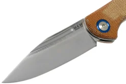 MKM Fara MY01-NC Natural Micarta Couteau De Poche, Lucas Burnley Design -Meilleurs Couteaux MMK MY01 NC 03 mkm knives scaled