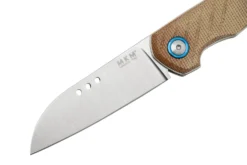 MKM Root RT-NC Satin Natural Canvas Micarta, Couteau De Poche, Jens Anso Design -Meilleurs Couteaux MMK RT NC 03 mkm scaled