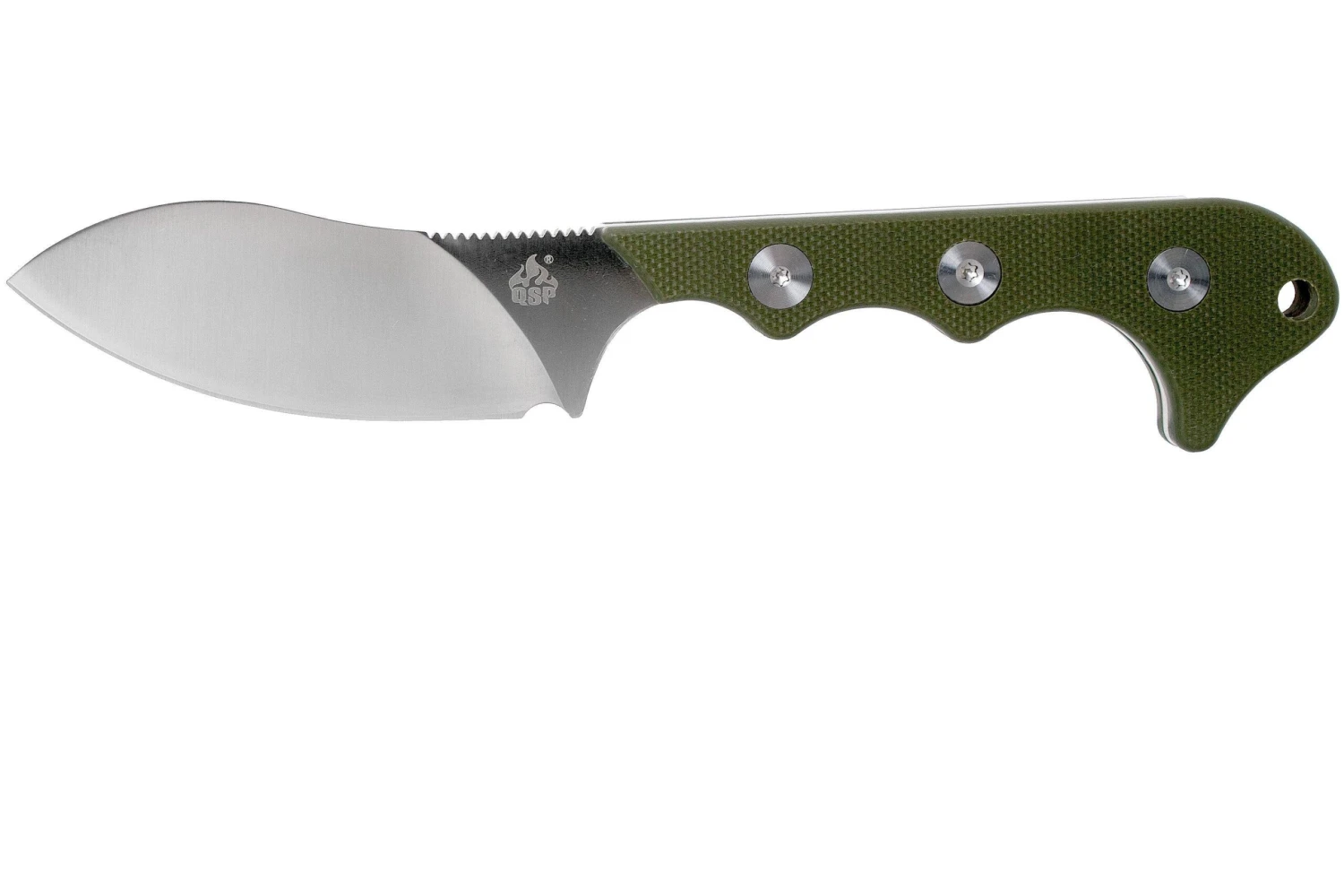 QSP Knife Neckmuk QS125-C OD Green G10 Couteau De Cou 1 QSP Knife Neckmuk QS125-C OD Green G10 Couteau De Cou