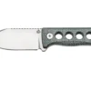 QSP Knife Canary QS141-D1 Stonewashed, Denim Micarta, Couteau De Cou