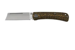 QSP Knife Hedgehog QS142-C, Golden Carbon Fiber, Couteau De Poche Slipjoint