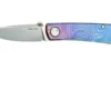 Real Steel Luna Boost Titanium Exclusive RL7071FD Couteau De Poche, Motif Fine TI-Damascus