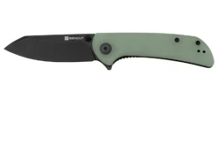 SENCUT Fritch S22014-2 Natural Jade G10 Black Stonewashed, Couteau De Poche