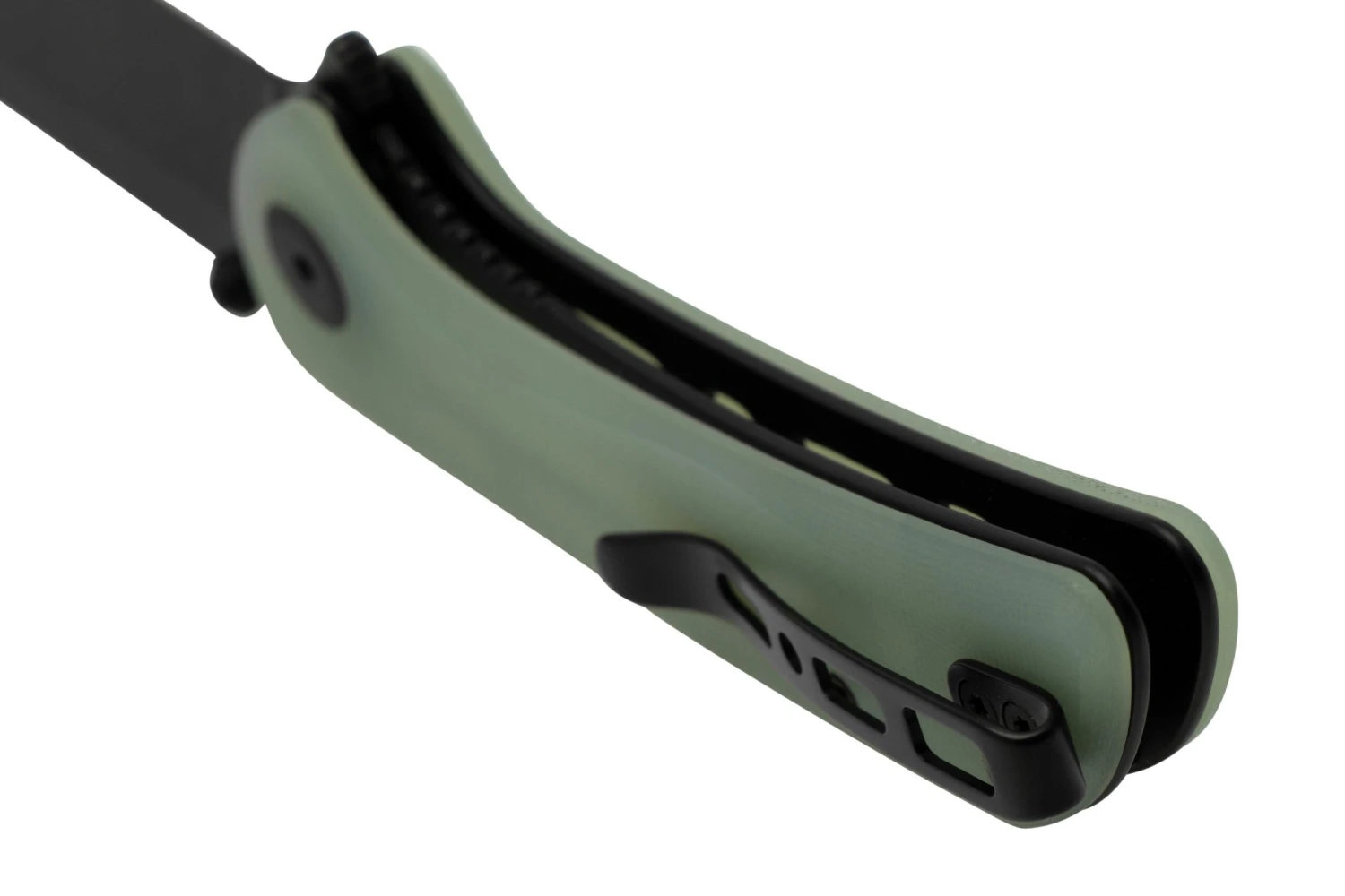 SENCUT Fritch S22014-2 Natural Jade G10 Black Stonewashed, Couteau De Poche 4 SENCUT Fritch S22014-2 Natural Jade G10 Black Stonewashed, Couteau De Poche – Image 4