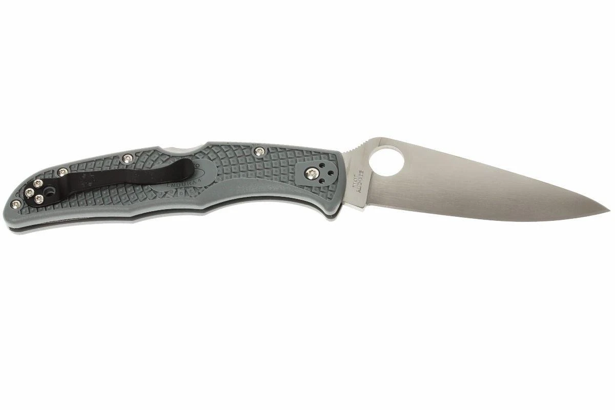 Spyderco Endura 4 Grey C10FPGY Couteau De Poche 1 Spyderco Endura 4 Grey C10FPGY Couteau De Poche