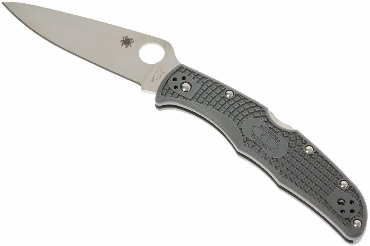 Spyderco Endura 4 Grey C10FPGY Couteau De Poche 2 Spyderco Endura 4 Grey C10FPGY Couteau De Poche – Image 2