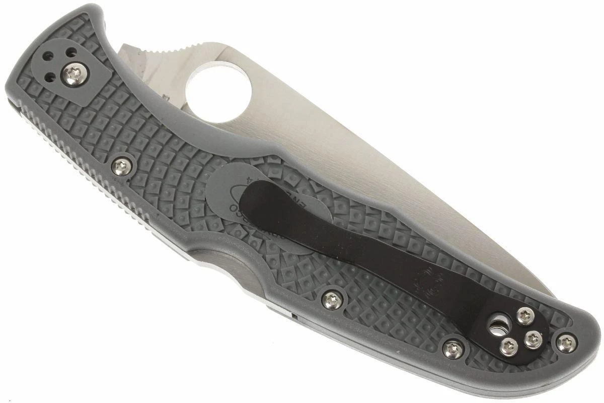 Spyderco Endura 4 Grey C10FPGY Couteau De Poche 4 Spyderco Endura 4 Grey C10FPGY Couteau De Poche – Image 4