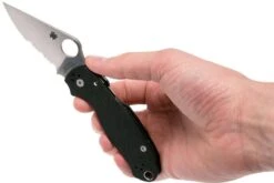 Spyderco Para 3 C223GPS Partly Serrated Couteau De Poche -Meilleurs Couteaux SPC223GPS 08 spyderco spc223gps 08