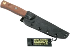 TOPS Knives TOPS Fieldcraft 3.5 Mini BROS, Brown Micarta MBROS-01 Couteau De Bushcraft -Meilleurs Couteaux TK MBROS 01 07 tops knives scaled