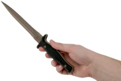 Spartan Blades George V14 Dagger Flat Dark Earth Blade, Black Handle, Dague -Meilleurs Couteaux USSB27DEBKKYBK 06 spartan blades scaled