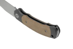 Viper Twin, V6002CN, Satin M390, Couteau De Poche Natural Canvas Micarta, Fabrizio Silvestrelli Design -Meilleurs Couteaux VPV6002CN 04 viper scaled