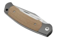 Viper Twin, V6002CN, Satin M390, Couteau De Poche Natural Canvas Micarta, Fabrizio Silvestrelli Design -Meilleurs Couteaux VPV6002CN 06 viper scaled