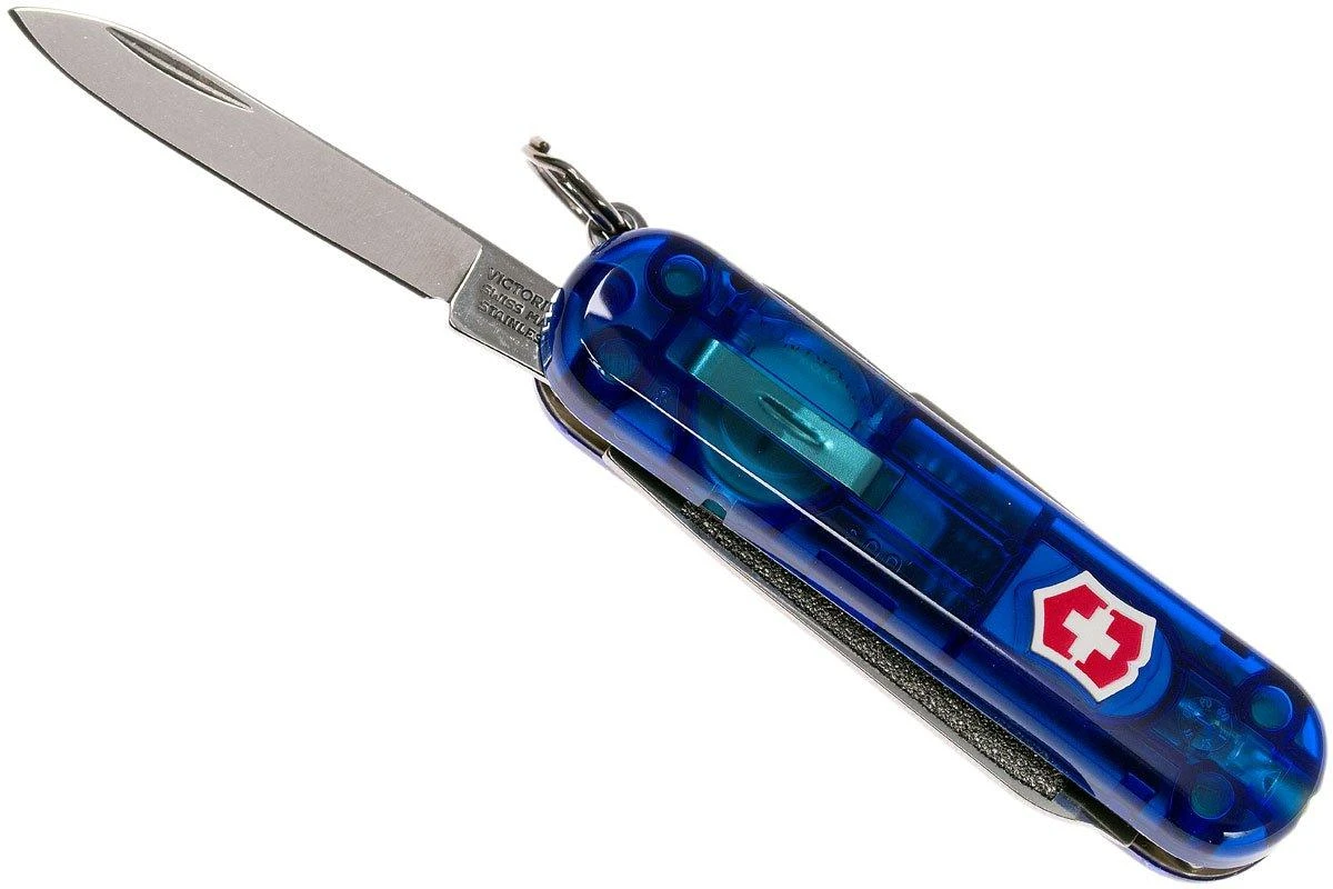 Victorinox Signature Lite Bleu Transparent 0.6226.T2 Couteau Suisse 3 Victorinox Signature Lite Bleu Transparent 0.6226.T2 Couteau Suisse – Image 3