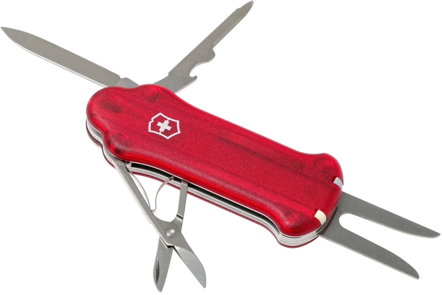 Victorinox Golf Tool Rouge Transparent 0.7052.T 2 Victorinox Golf Tool Rouge Transparent 0.7052.T – Image 2
