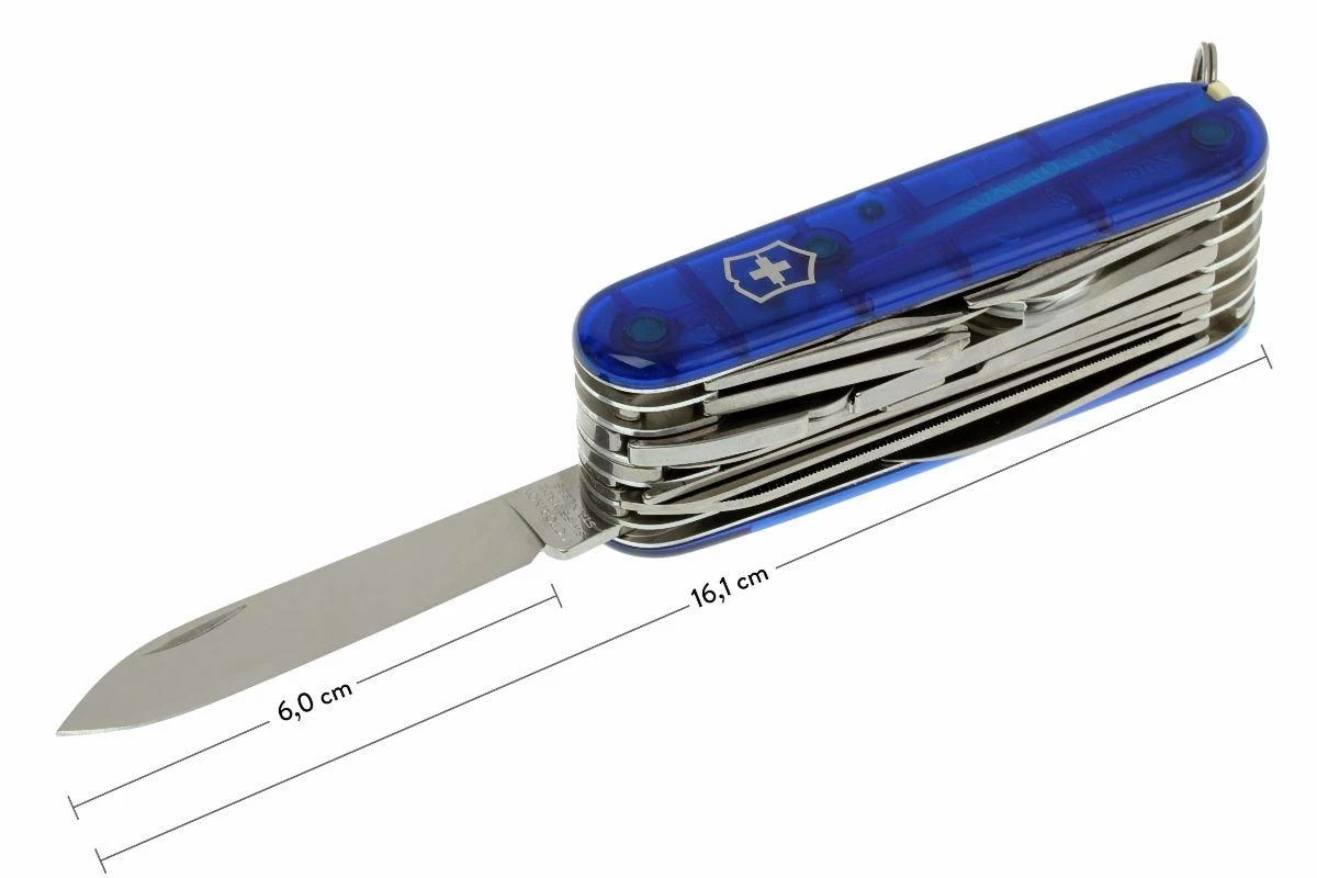 Victorinox Swisschamp Transparent Bleu 1.6795.T2 Couteau Suisse 7 Victorinox Swisschamp Transparent Bleu 1.6795.T2 Couteau Suisse – Image 7