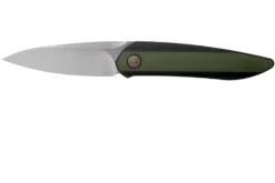 WE Knife Black Void Opus 2010V-2, V Grind, Green G10 Couteau De Poche, Justin Lundquist Design